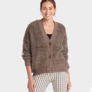 Target A New Day Loop Stitch Cardigan New Sz Small